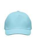 Casquette à 5 pans personnalisée SUNNY Matières : coton Couleurs : bleu bébé goodies publicitaire durable