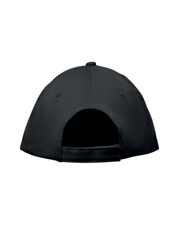 Casquette à 5 pans personnalisée SUNNY Matières : coton Couleurs : noir goodies entreprise design