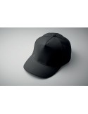 Casquette à 5 pans personnalisée SUNNY Matières : coton Couleurs : noir personnalisation sur mesure