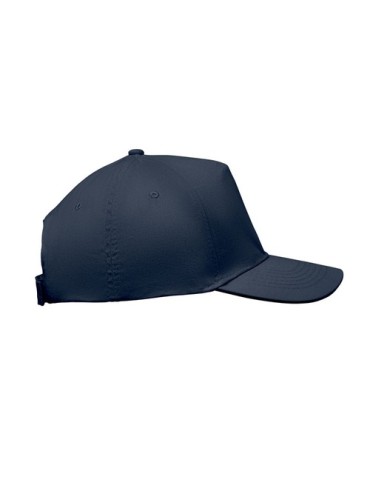 Casquette à 5 pans personnalisée SUNNY Matières : coton Couleurs : bleu marine goodies publicitaire durable