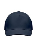 Casquette à 5 pans personnalisée SUNNY Matières : coton Couleurs : bleu marine marquage couleur éclatante