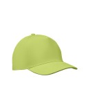Casquette à 5 pans personnalisée SUNNY Matières : coton Couleurs : vert citron livraison express 24h 48h
