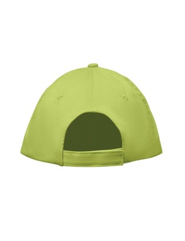 Casquette à 5 pans personnalisée SUNNY Matières : coton Couleurs : vert citron cadeau collaborateur premium