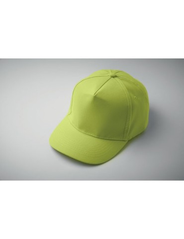 Casquette à 5 pans personnalisée SUNNY Matières : coton Couleurs : vert citron personnalisable avec votre logo