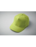 Casquette à 5 pans personnalisée SUNNY Matières : coton Couleurs : vert citron personnalisable avec votre logo