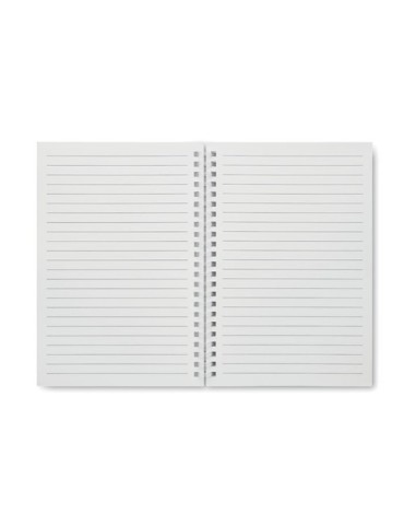 Cahier A5 en carton recyclé personnalisé - RECARNOTE Matières : papier recyclé Couleurs : corde personnalisation rapide en Franc