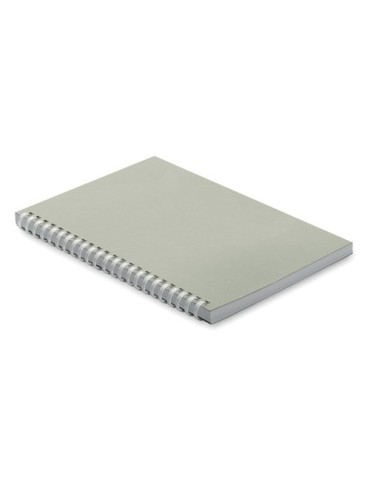 Cahier A5 en carton recyclé personnalisé - RECARNOTE Matières : papier recyclé Couleurs : corde cadeau affaires élégant