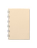 Cahier A5 en carton recyclé personnalisé - RECARNOTE Matières : papier recyclé Couleurs : beige objet promotionnel éco-responsab