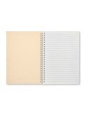 Cahier A5 en carton recyclé personnalisé - RECARNOTE Matières : papier recyclé Couleurs : beige objet publicitaire robuste