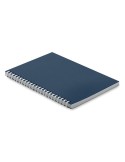 Cahier A5 en carton recyclé personnalisé - RECARNOTE Matières : papier recyclé Couleurs : bleu marine cadeau entreprise pas cher