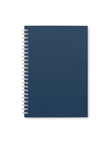 Cahier A5 en carton recyclé personnalisé - RECARNOTE Matières : papier recyclé Couleurs : bleu marine livraison express 24h 48h