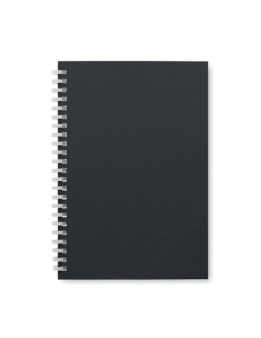 Cahier A5 en carton recyclé personnalisé - RECARNOTE Matières : papier recyclé Couleurs : noir impression haute définition