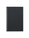 Cahier A5 en carton recyclé personnalisé - RECARNOTE Matières : papier recyclé Couleurs : noir impression haute définition