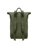 Sac à dos enroulable personnalisé 390 gr/m² KAMET Matières : coton recyclé Couleurs : vert armée objet promotionnel éco-responsa