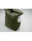 Sac à dos enroulable personnalisé 390 gr/m² KAMET Matières : coton recyclé Couleurs : vert armée marquage couleur éclatante