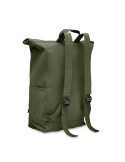 Sac à dos enroulable personnalisé 390 gr/m² KAMET Matières : coton recyclé Couleurs : vert armée cadeau affaires élégant