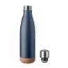 Bouteille isotherme double paroi  de 500 ml en acier inoxydable - ASPEN CORK Matières : acier inoxydable Couleurs : bleu marine 