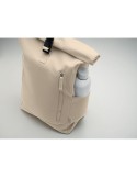 Sac à dos enroulable personnalisé 390 gr/m² KAMET Matières : coton recyclé Couleurs : beige personnalisation rapide en France