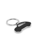Porte-clés en forme de voiture personnalisé LAR Matières : métal Couleurs : noir personnalisable avec votre logo