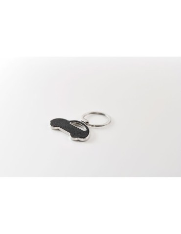 Porte-clés en forme de voiture personnalisé LAR Matières : métal Couleurs : noir goodies publicitaire événementiel