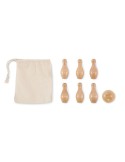 Mini jeu de quilles en pin  BOLITO Matières : bois Couleurs : bois cadeau entreprise pas cher