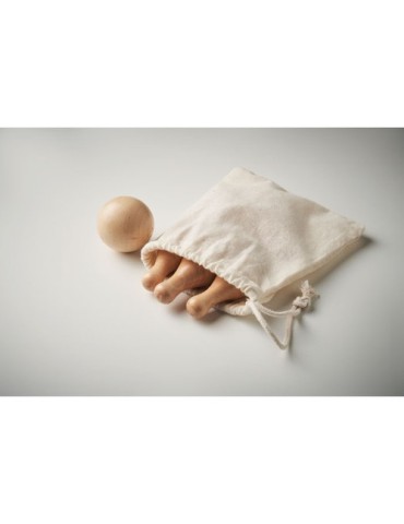 Mini jeu de quilles en pin  BOLITO Matières : bois Couleurs : bois objet promotionnel éco-responsable