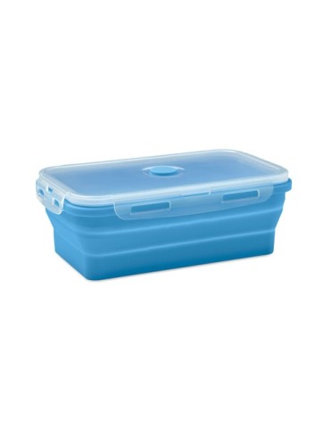 Lunchbox pliable  en silicone KOLAPSO Matières : silicone Couleurs : bleu bébé cadeau collaborateur premium