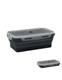Lunchbox pliable  en silicone KOLAPSO Matières : silicone Couleurs : noir personnalisable avec votre logo
