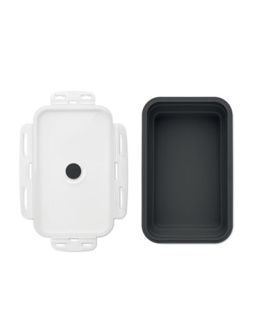 Lunchbox pliable  en silicone KOLAPSO Matières : silicone Couleurs : noir impression haute définition