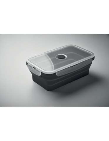 Lunchbox pliable  en silicone KOLAPSO Matières : silicone Couleurs : noir goodies entreprise design