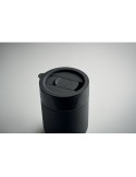 Gobelet en céramique personnalisé 330 ml QERAM Matières : grès Couleurs : noir impression logo haute qualité