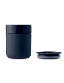 Gobelet en céramique personnalisé 330 ml QERAM Matières : grès Couleurs : bleu marine objet promo petit budget