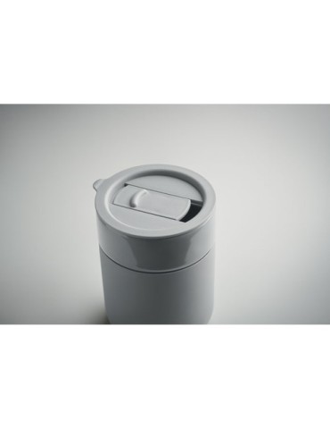 Gobelet en céramique personnalisé 330 ml QERAM Matières : grès Couleurs : gris goodies entreprise design
