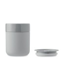 Gobelet en céramique personnalisé 330 ml QERAM Matières : grès Couleurs : gris cadeau affaires élégant