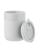 Gobelet en céramique personnalisé 330 ml QERAM Matières : grès Couleurs : blanc livraison express 24h 48h