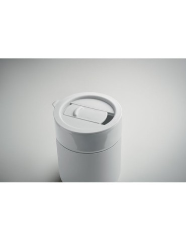 Gobelet en céramique personnalisé 330 ml QERAM Matières : grès Couleurs : blanc accessoire événementiel unique