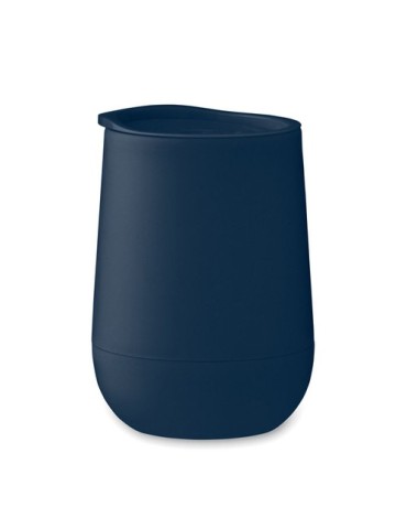 Gobelet double paroi  300 ml GO Matières : polypropylène (PP) Couleurs : bleu marine goodies publicitaire événementiel