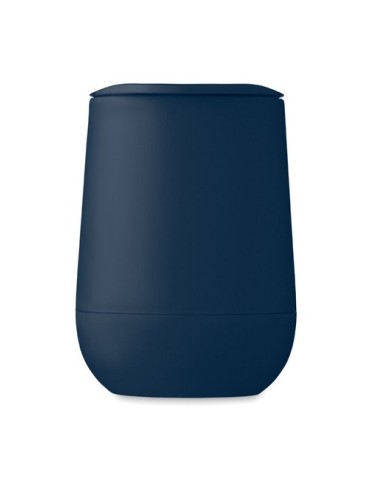 Gobelet double paroi  300 ml GO Matières : polypropylène (PP) Couleurs : bleu marine marquage laser ultra précis