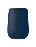 Gobelet double paroi  300 ml GO Matières : polypropylène (PP) Couleurs : bleu marine marquage laser ultra précis