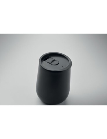 Gobelet double paroi  300 ml GO Matières : polypropylène (PP) Couleurs : noir impression logo haute qualité