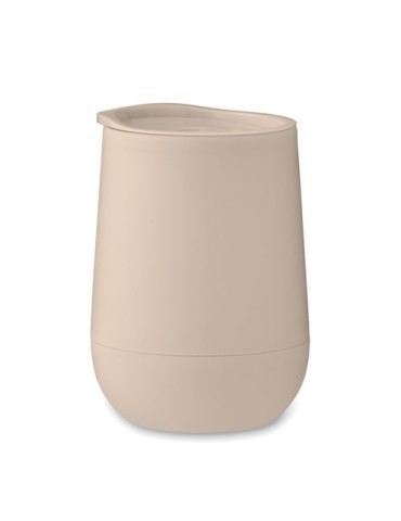 Gobelet double paroi  300 ml GO Matières : polypropylène (PP) Couleurs : beige cadeau entreprise pas cher