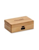 Écouteurs TWS s dans un étui OREBAM Matières : bambou Couleurs : bois cadeau collaborateur premium