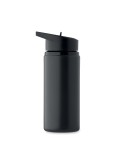Bouteille simple paroi publicitaire 500 ml SPOT Couleurs : noir Matières : acier inoxydable recyclé impression haute définition