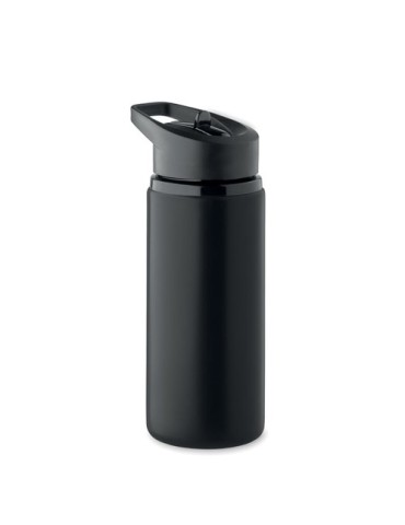 Bouteille simple paroi publicitaire 500 ml SPOT Couleurs : noir Matières : acier inoxydable recyclé cadeau collaborateur premium