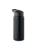 Bouteille simple paroi publicitaire 500 ml SPOT Couleurs : noir Matières : acier inoxydable recyclé cadeau collaborateur premium