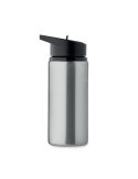 Bouteille simple paroi publicitaire 500 ml SPOT Couleurs : argenté mat Matières : acier inoxydable recyclé objet promotionnel éc