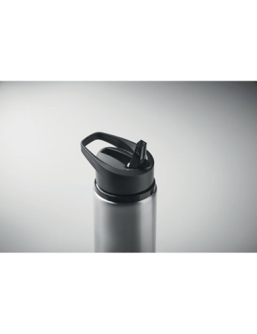 Bouteille simple paroi publicitaire 500 ml SPOT Couleurs : argenté mat Matières : acier inoxydable recyclé personnalisation sur 