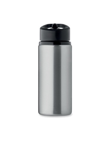 Bouteille simple paroi publicitaire 500 ml SPOT Couleurs : argenté mat Matières : acier inoxydable recyclé personnalisable avec 