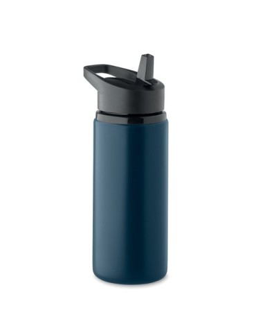 Bouteille simple paroi publicitaire 500 ml SPOT Couleurs : bleu marine Matières : acier inoxydable recyclé cadeau entreprise pas