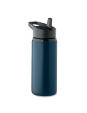Bouteille simple paroi publicitaire 500 ml SPOT Couleurs : bleu marine Matières : acier inoxydable recyclé cadeau entreprise pas